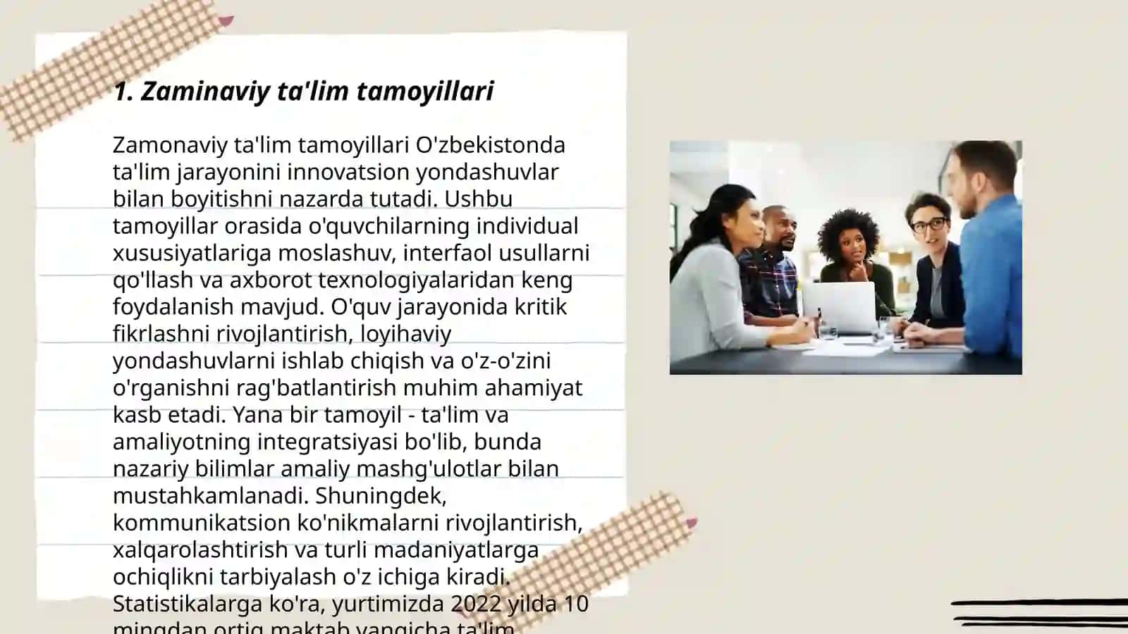 Zaminaviy ta'lim tamoyillari 3