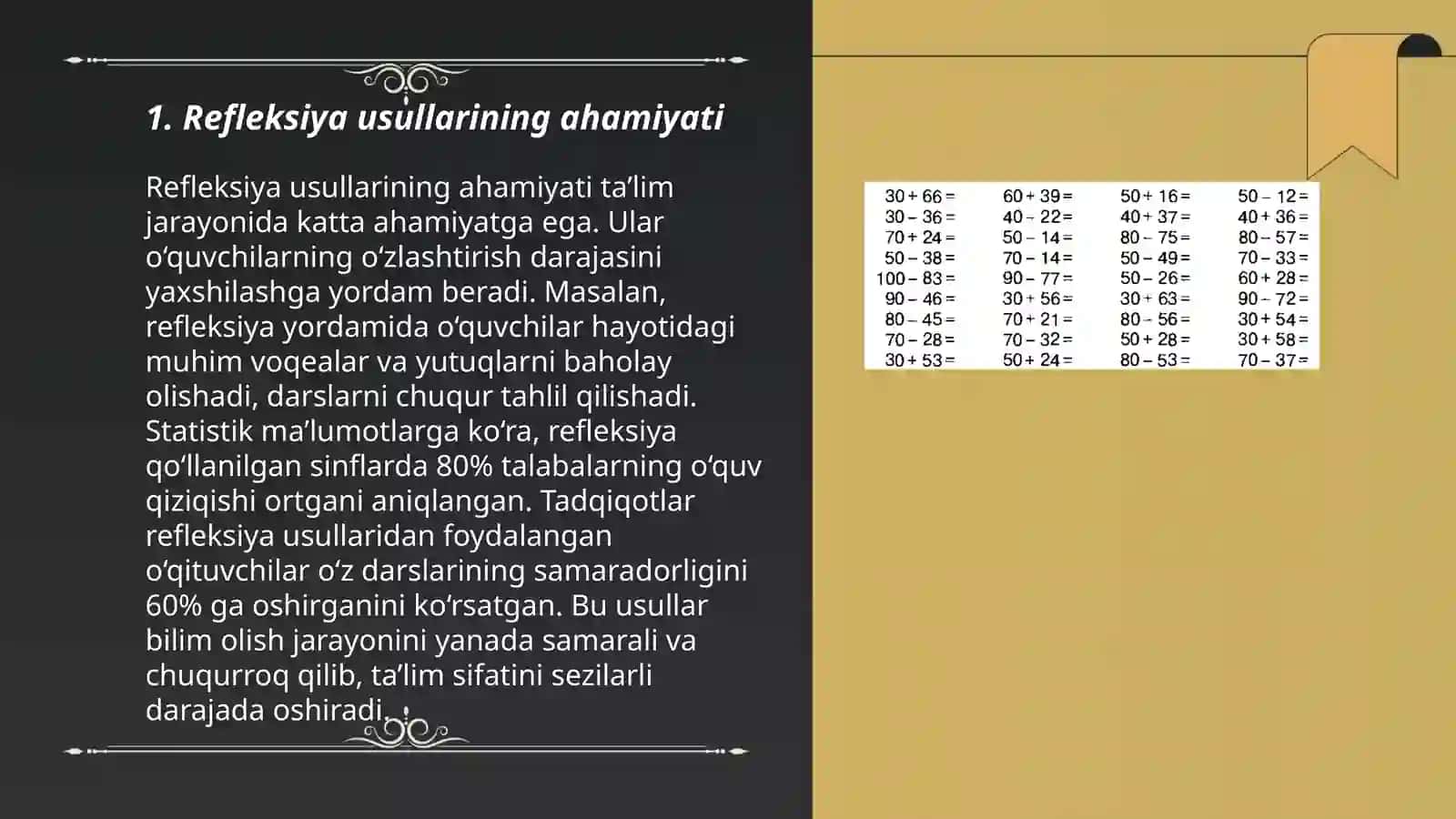 Matematika darslarida refleksiya usullari 3