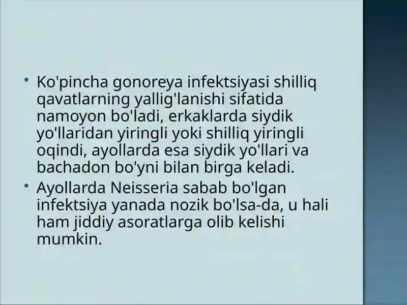 Gonoreya qo'zg'atuvchisi diplococcus Neisseria gonorrhoeae 3