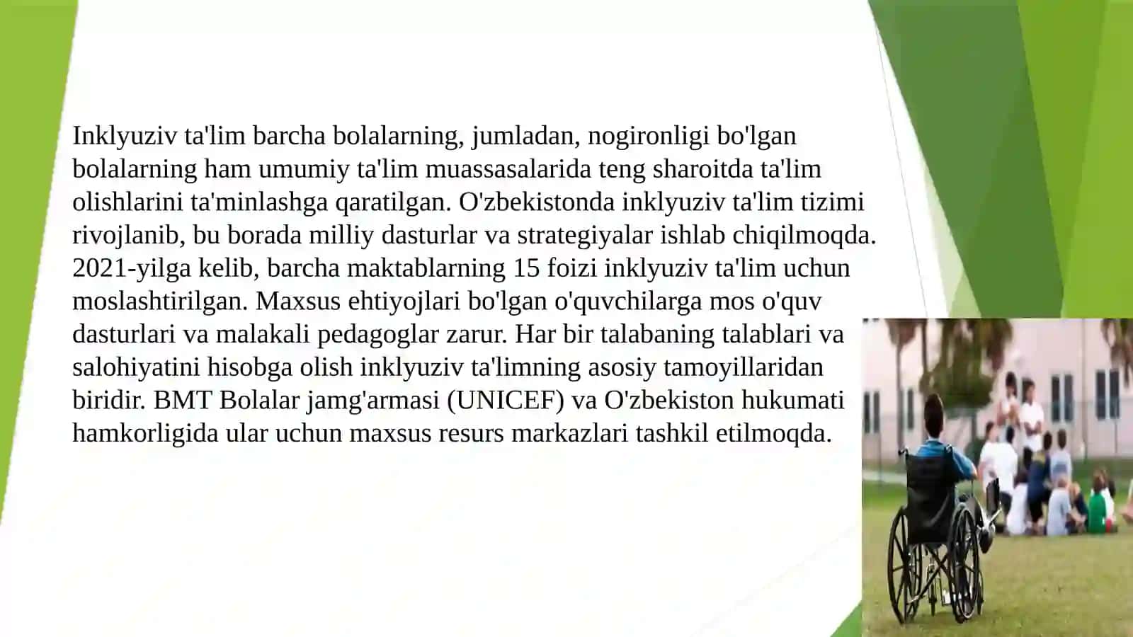 Inklyuziv ta’limga jalb qilish bosqichlari 3