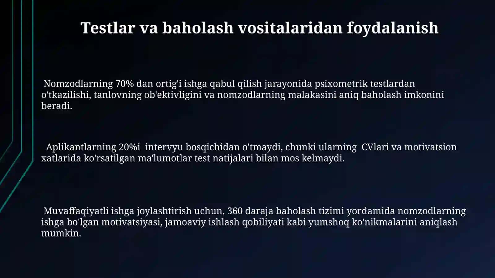Inson resurslarini tanlash va ishga yollash tizimi 3