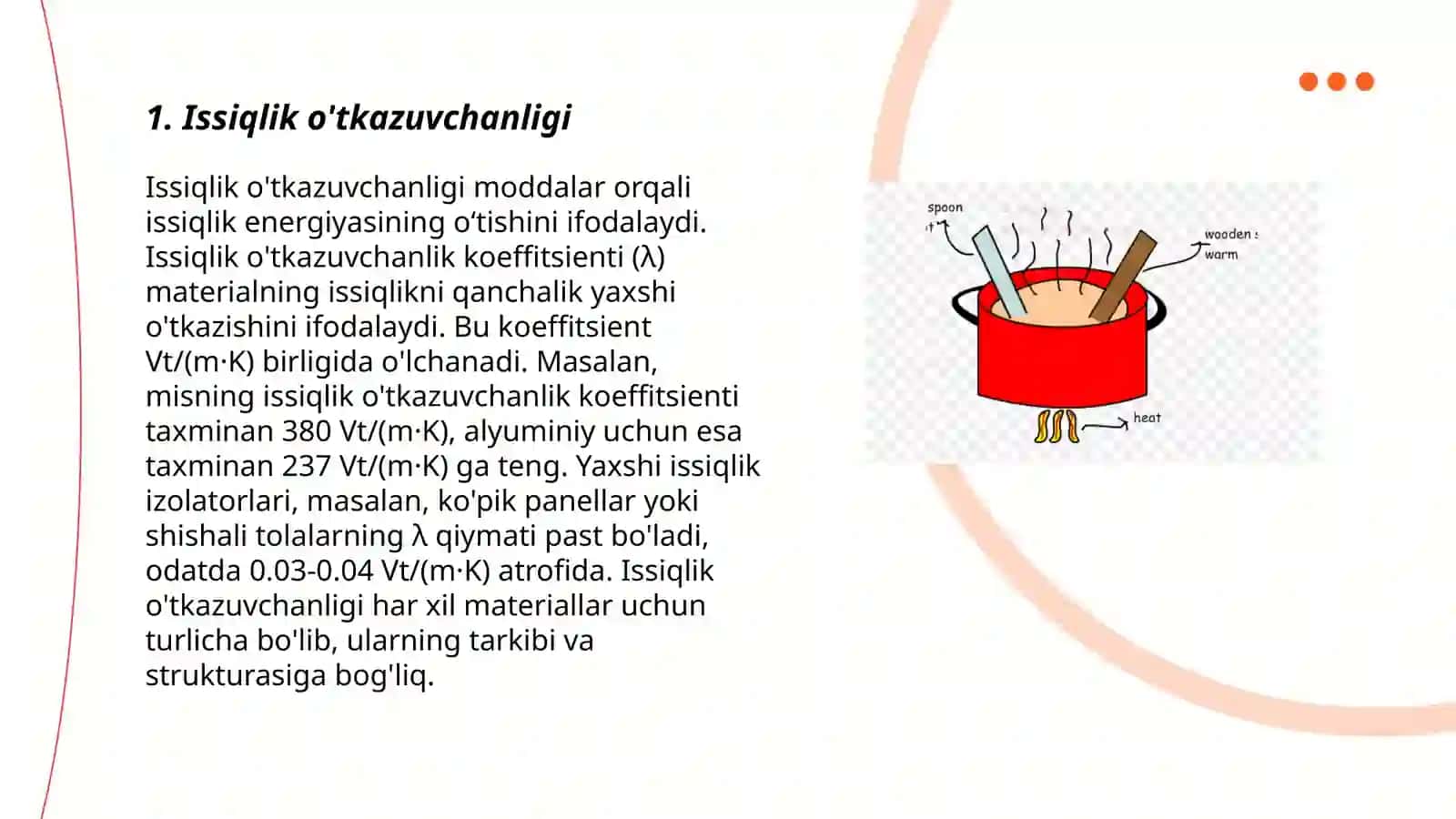Issiqlik beruvchanlik 3