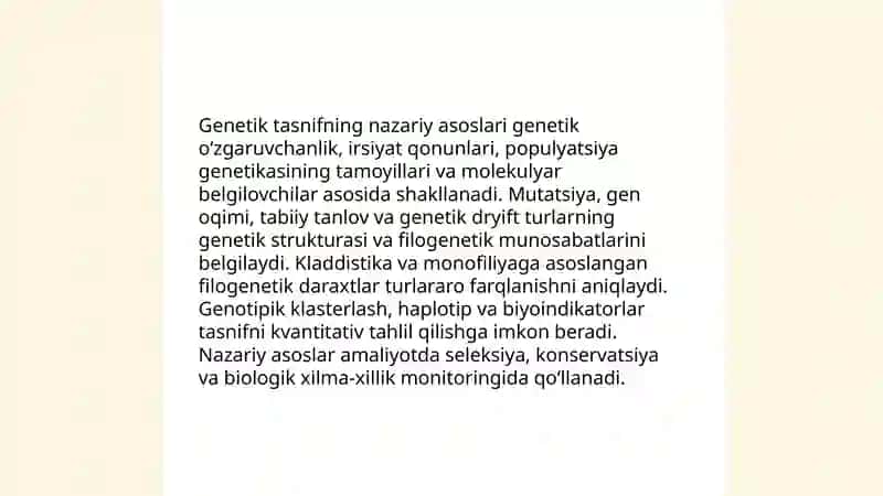 Genetik tasnif 3