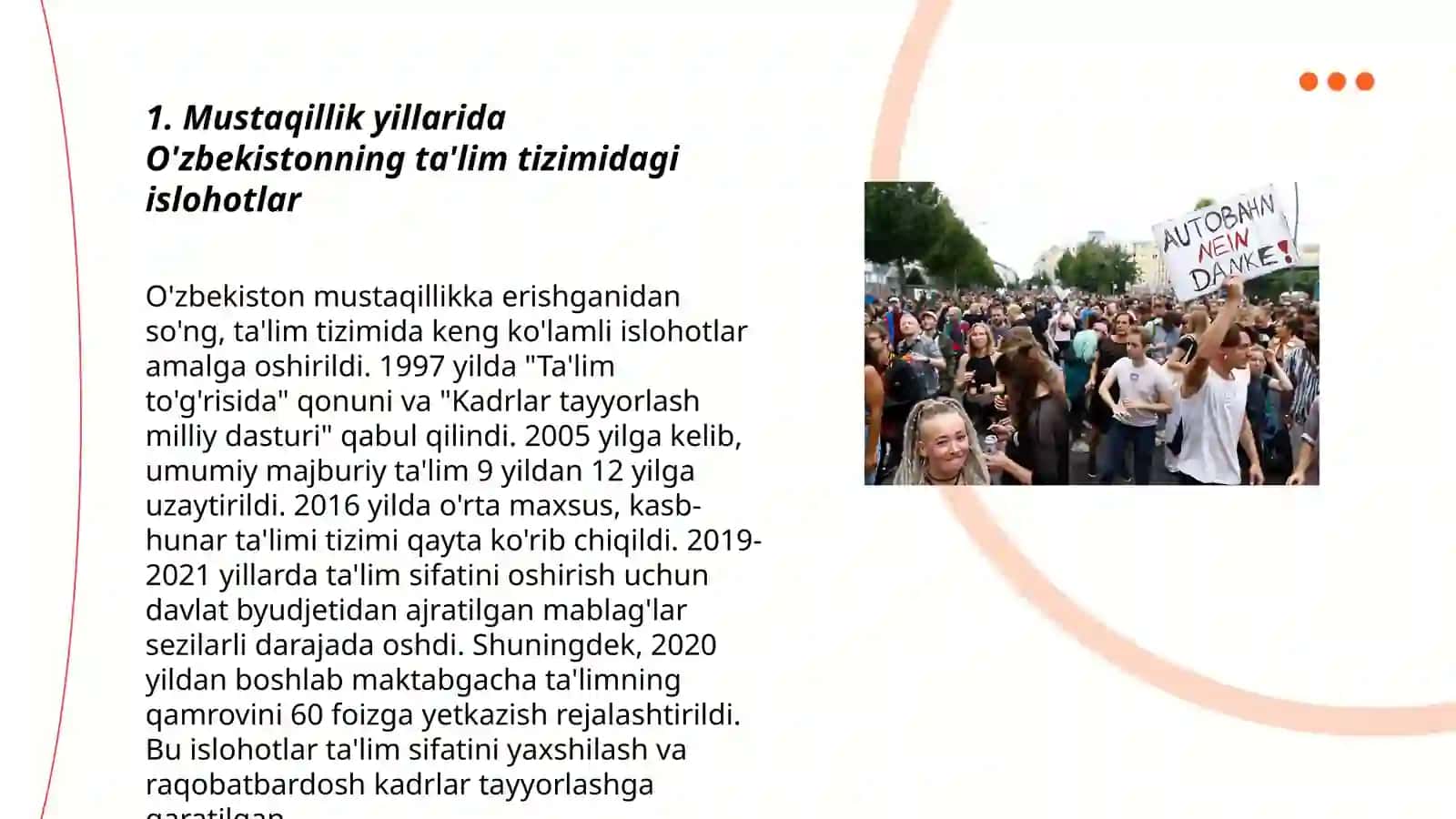 Mustaqillik yillarida O'zbekistonning ma'naviy va madaniy taraqqiyoti 3