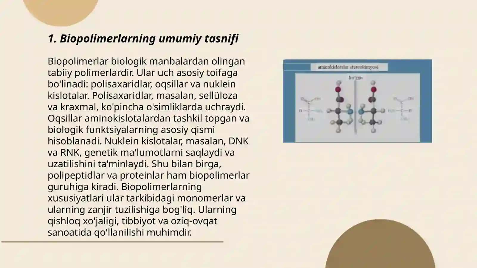 Biopolimerlarning tuzilishi va funksiyasi 3