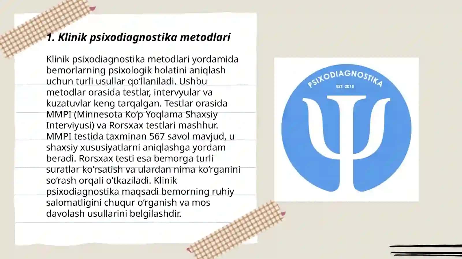 Klinik psixodiagnostika 3