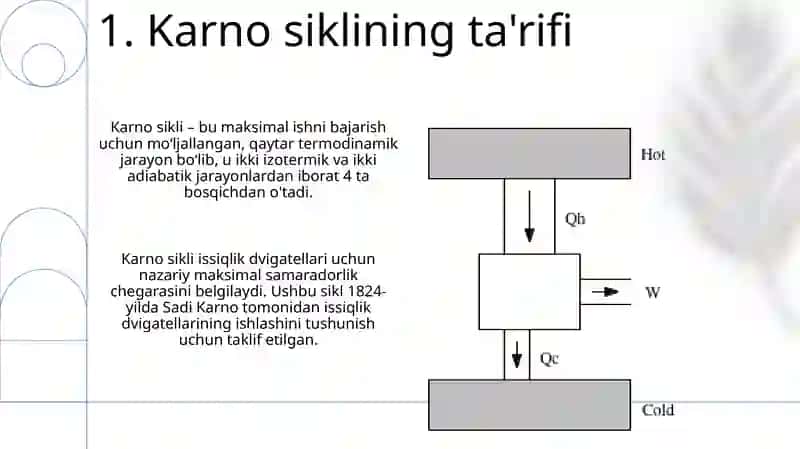 Karno sikli va foydali ish koeffitsiyenti 3