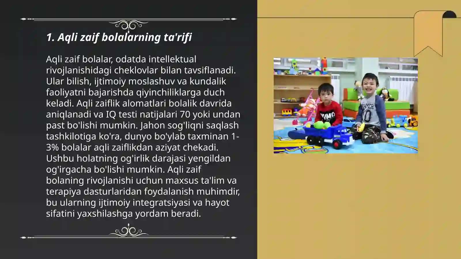 Aqli zaif bolalar 3