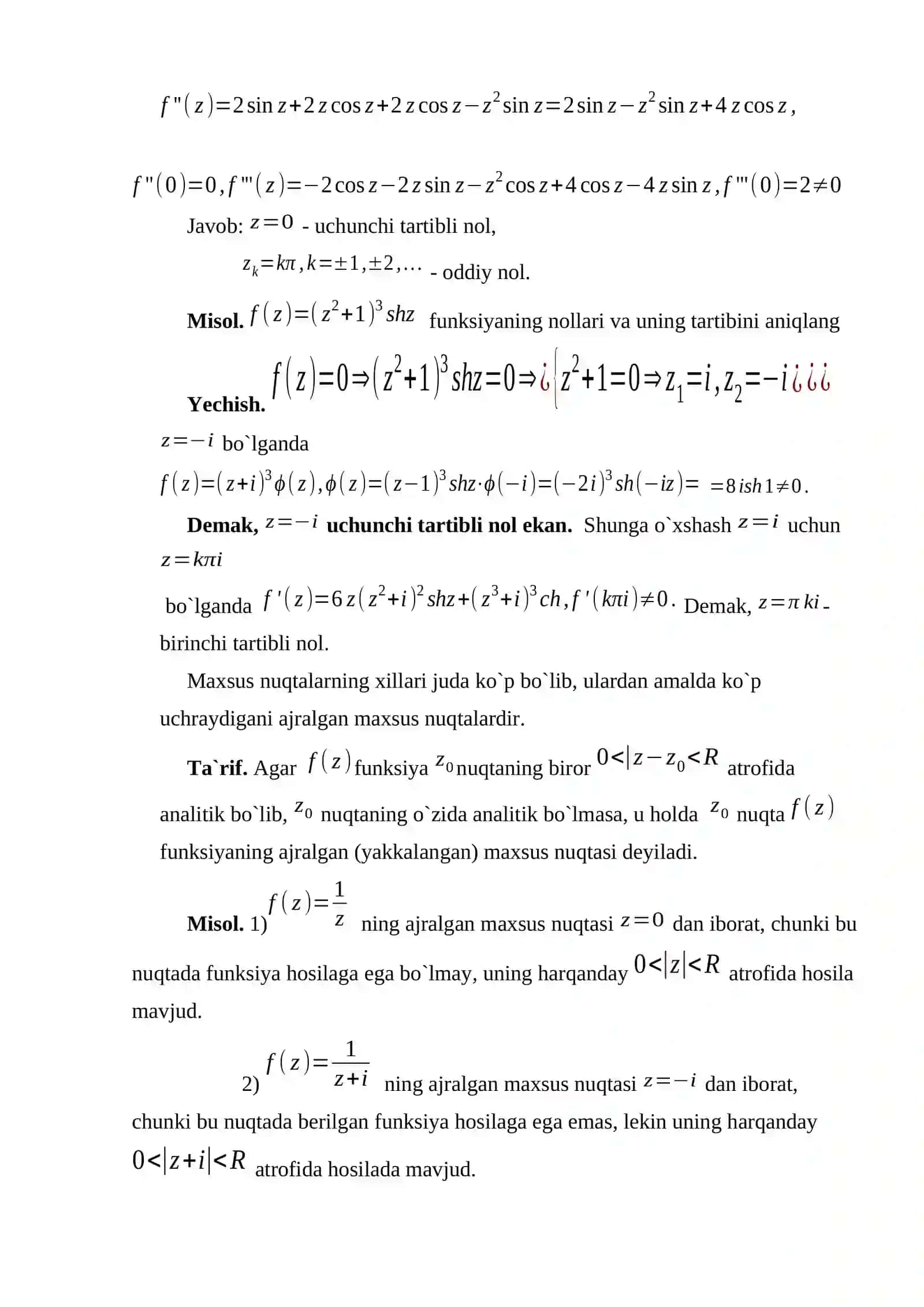 Maxsus nuqtalar 3