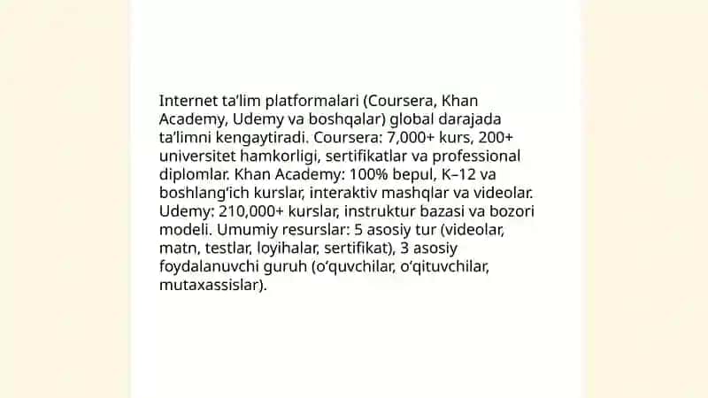 Ta'limda internet resurslaridan foydalanish 3