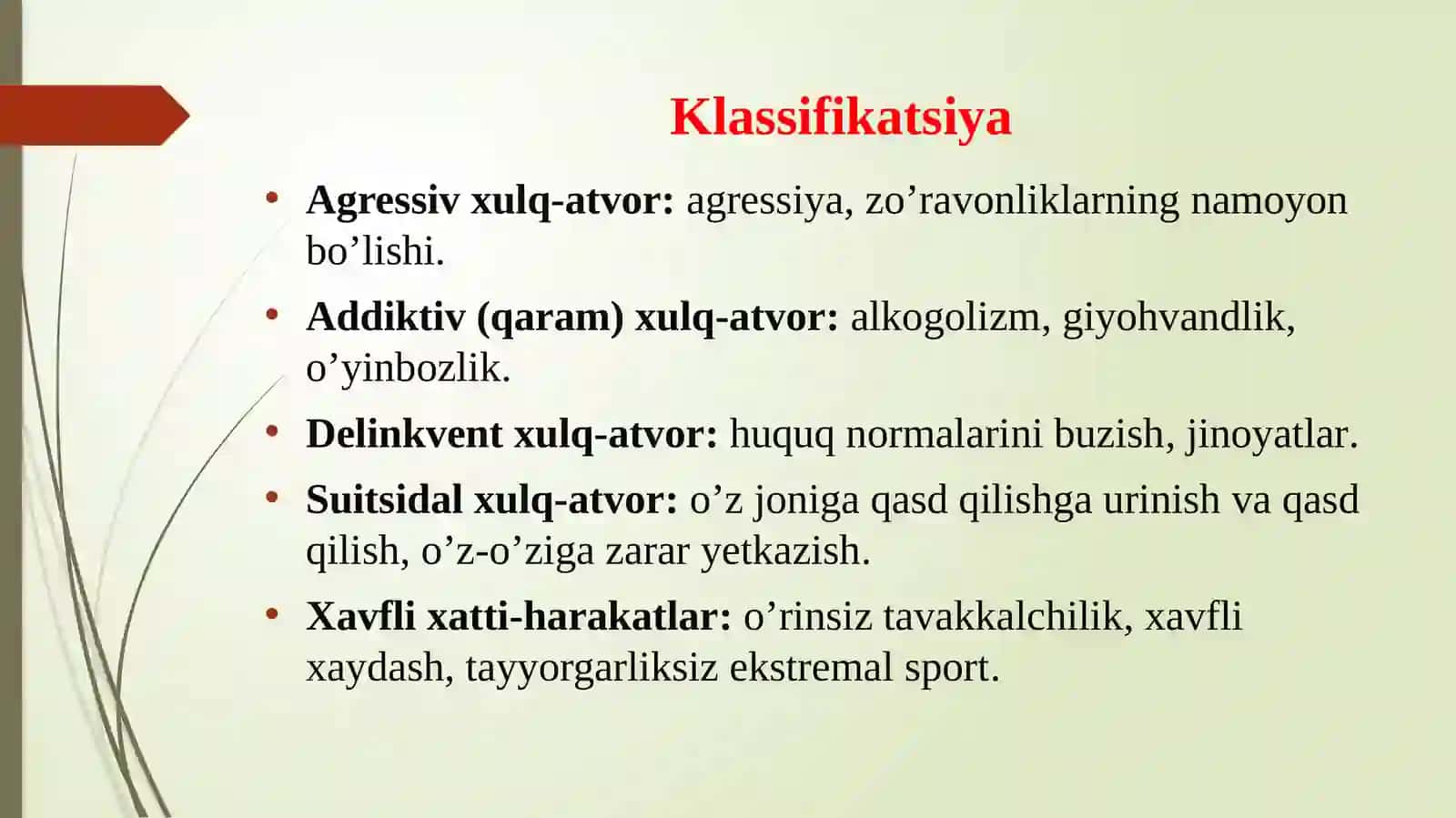 Deviant xulq-atvor psixologiyasi 3