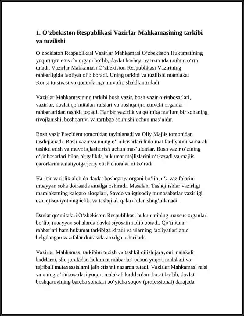 Oʻzbekiston Respublikasi Vazirlar Mahkamasi 3