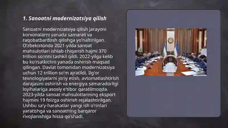 Sanoatni modernizatsiya qilish 3