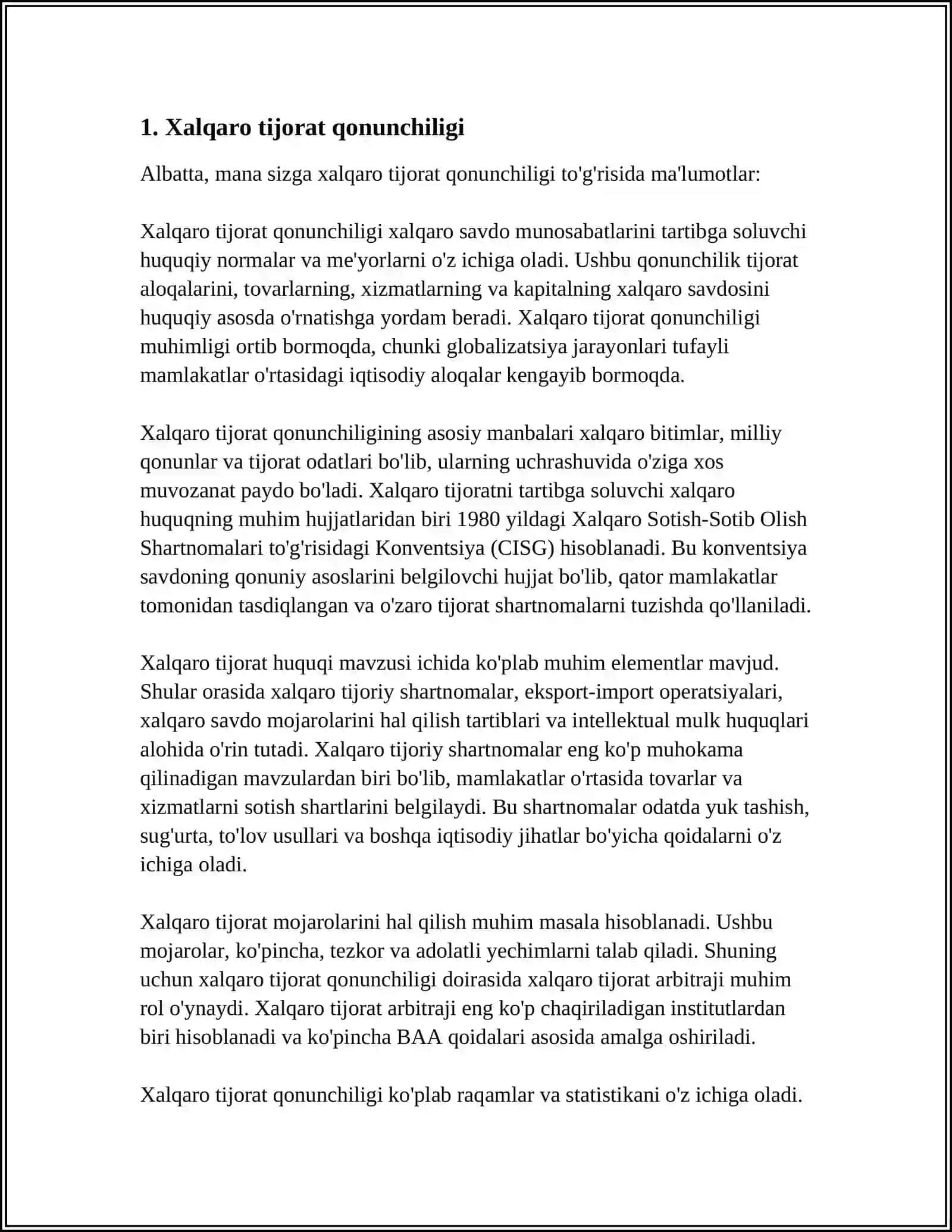 XALQARO MAYDONDA ISH YURITISH TAMOYILLARI 3