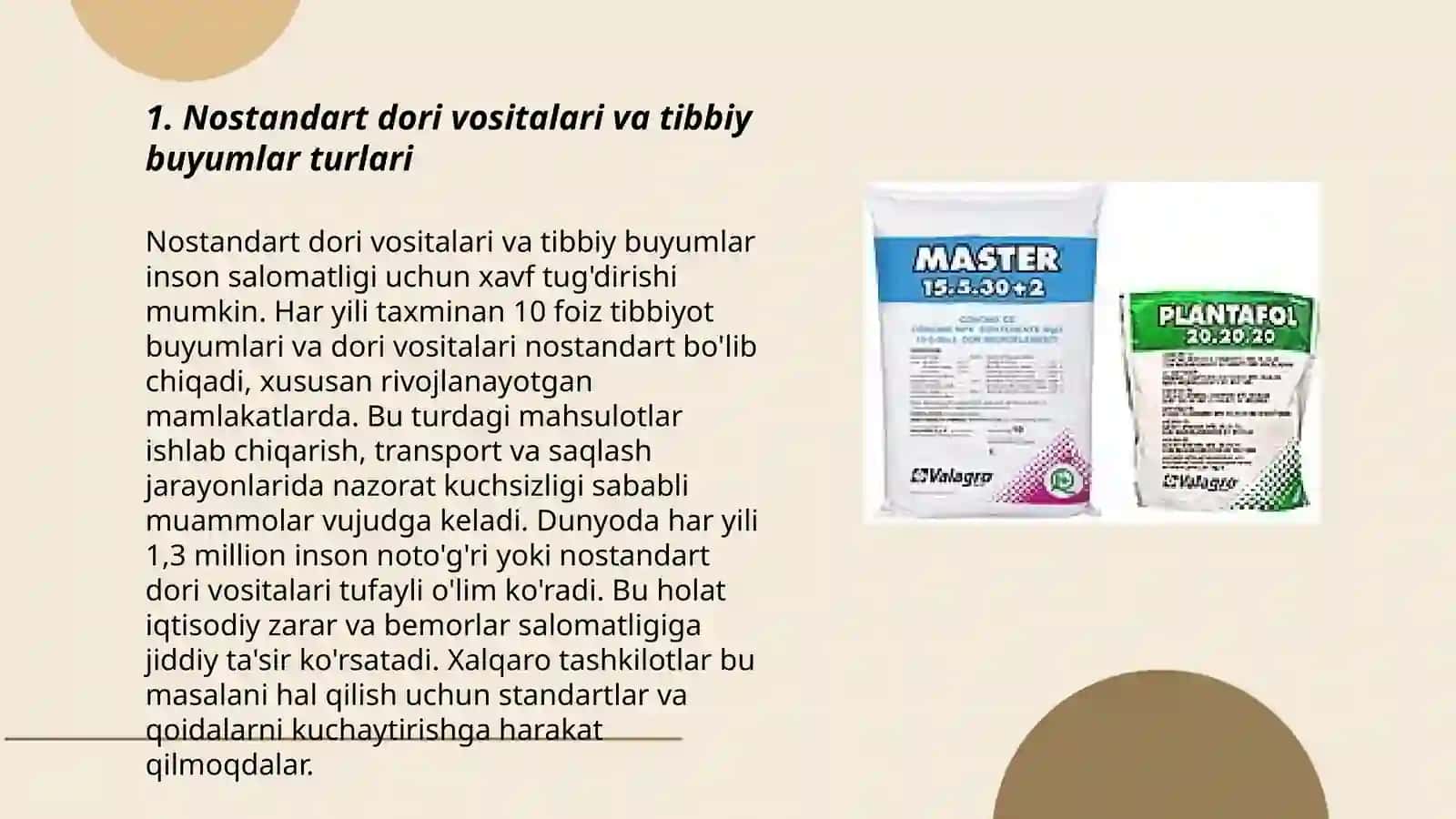 Nostandart dori vositalari va tibbiy buyumlarni yo'q qilish tartibi 3