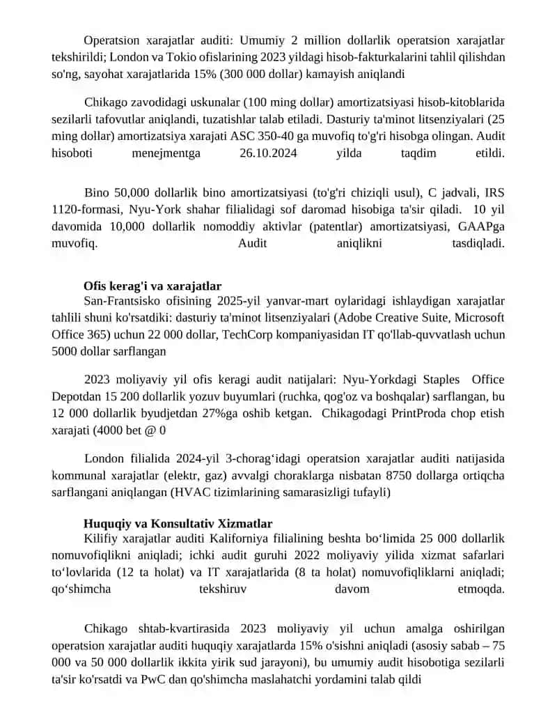 Davr xarajatlari auditi 3