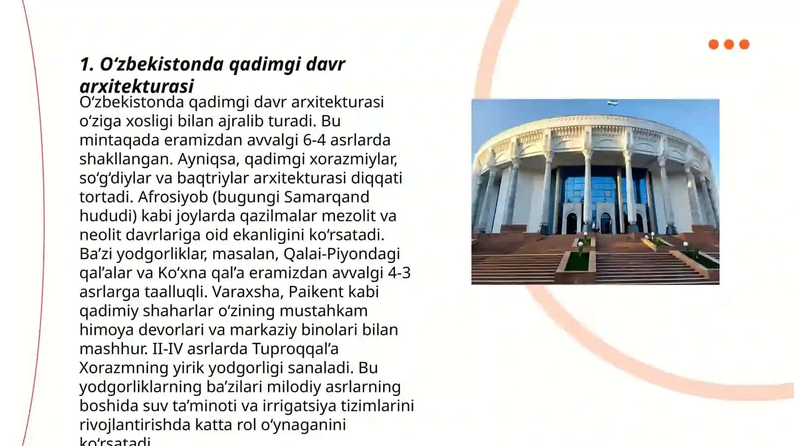 O‘zbekistonda arxitektura va qurilish tarixi 3