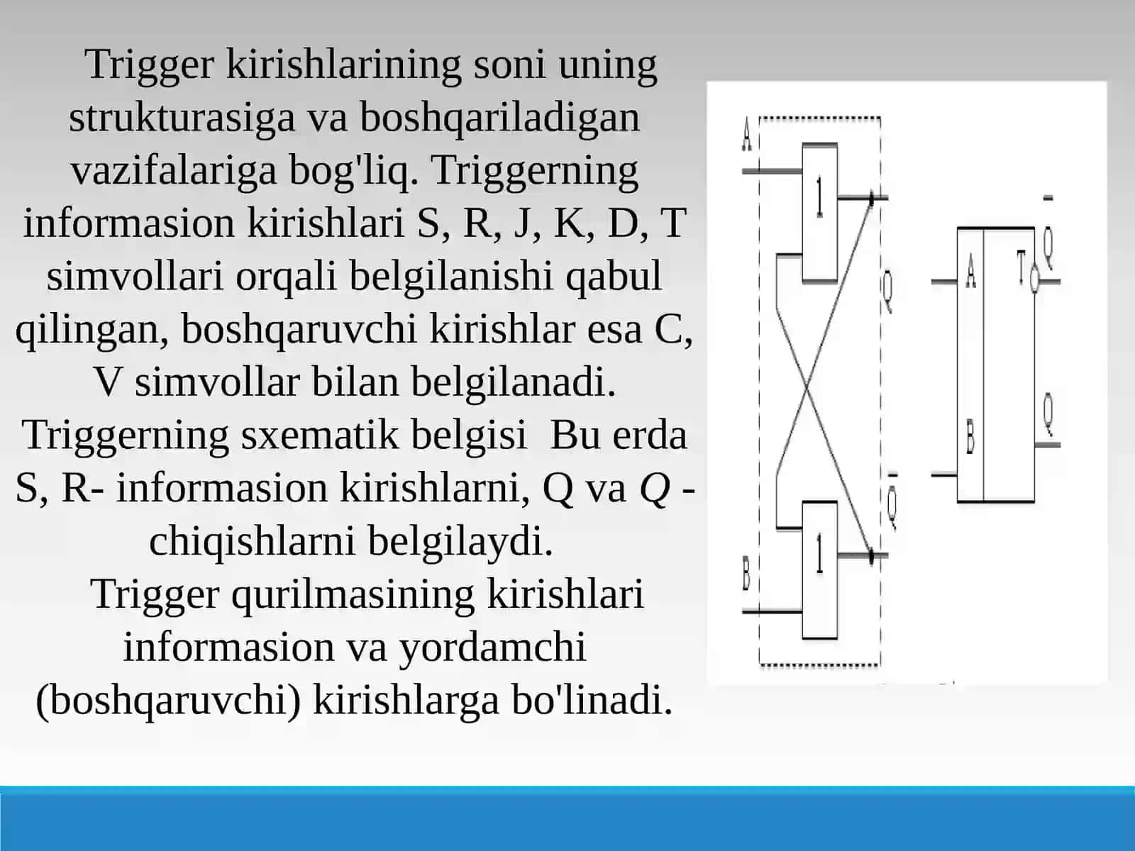 Trigerlar.registrlar,xotiravauningishlashprinspi 3