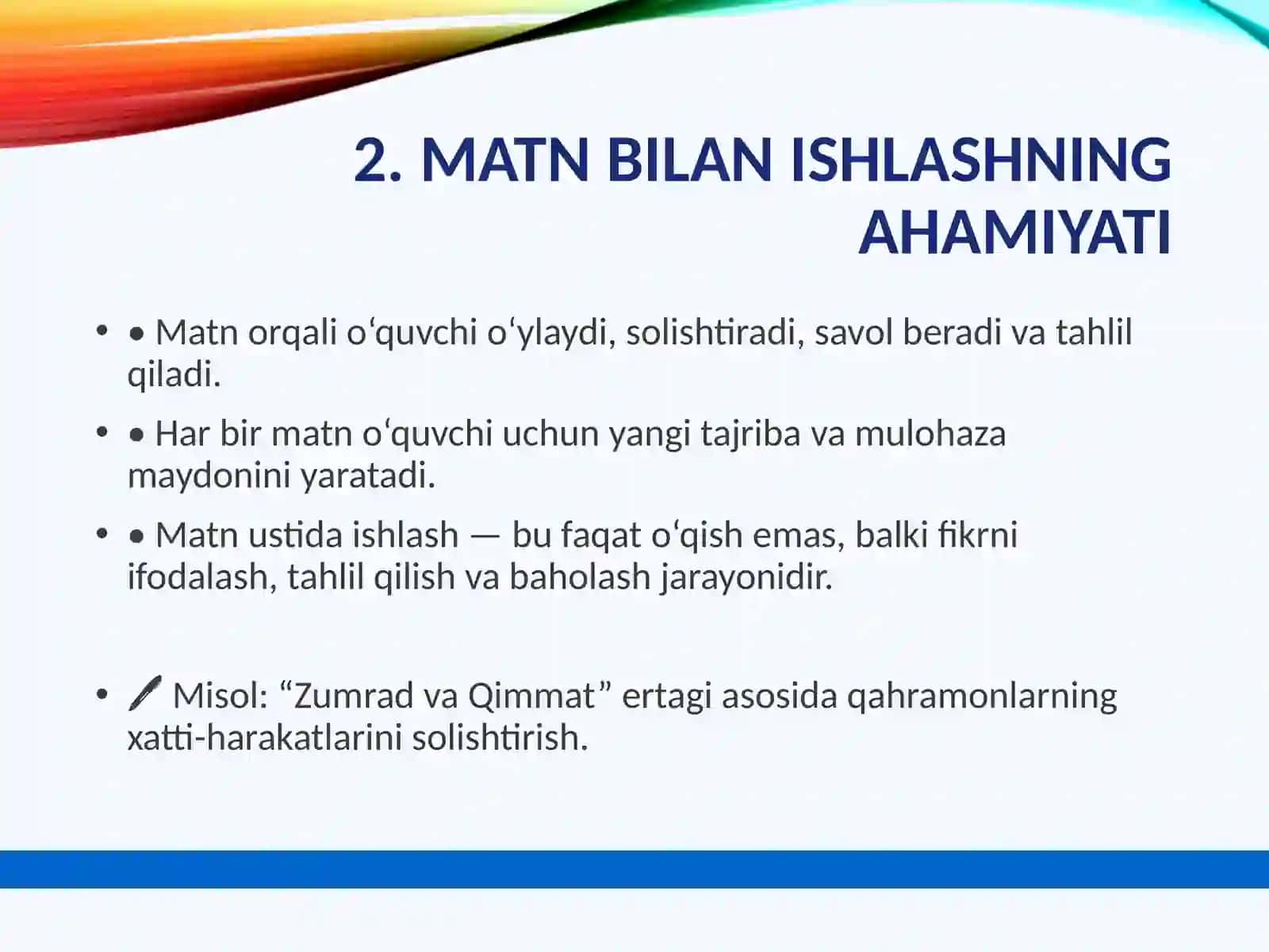 Tanqidiy fikrlash 3