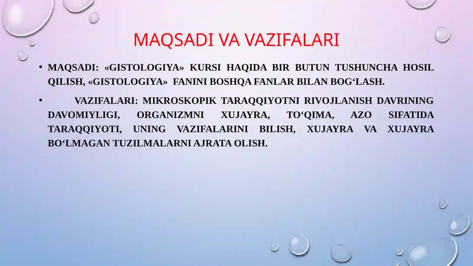 Gistologiya va gistologik tekshirish usullari 3