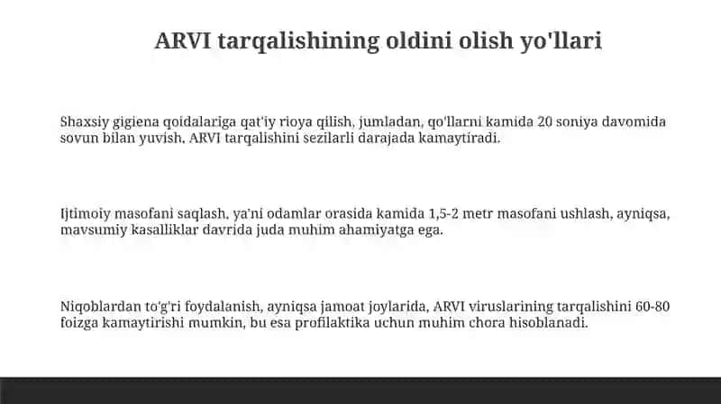 ÒRVI profilaktikasi 3