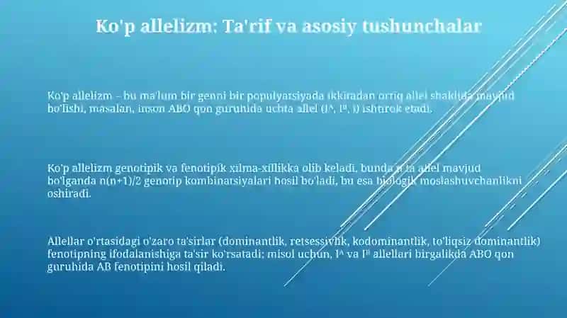 Ko'p allelizm 3