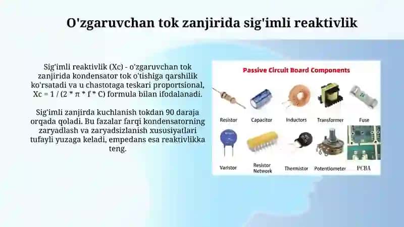 O'zgaruvchantok zanjirida sig'imqarshiligi 3