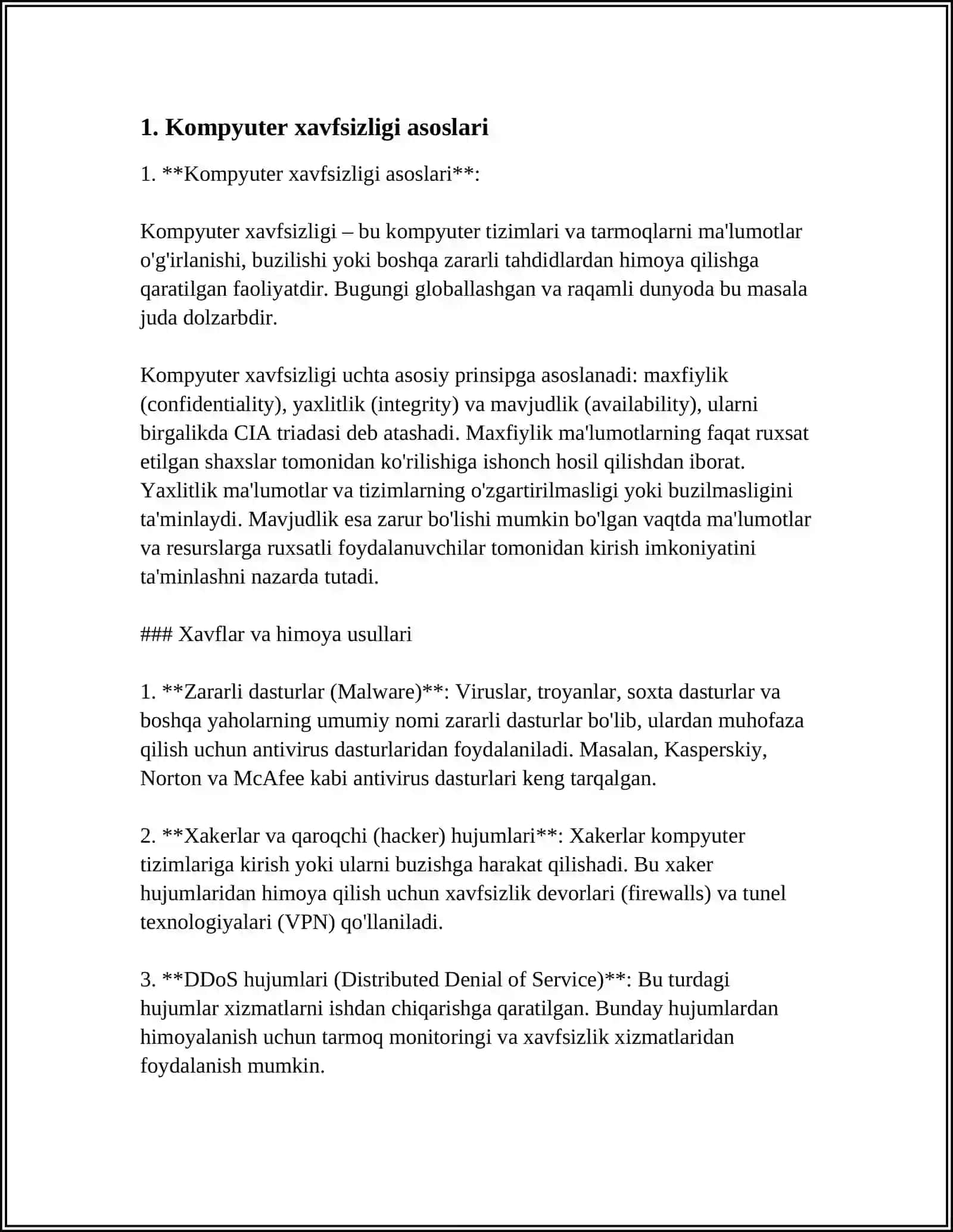 KOMPYUTERNI VIRUSLARDAN HIMOYALASH VA ANTIVIRUSLAR BILAN ISHLASH 3
