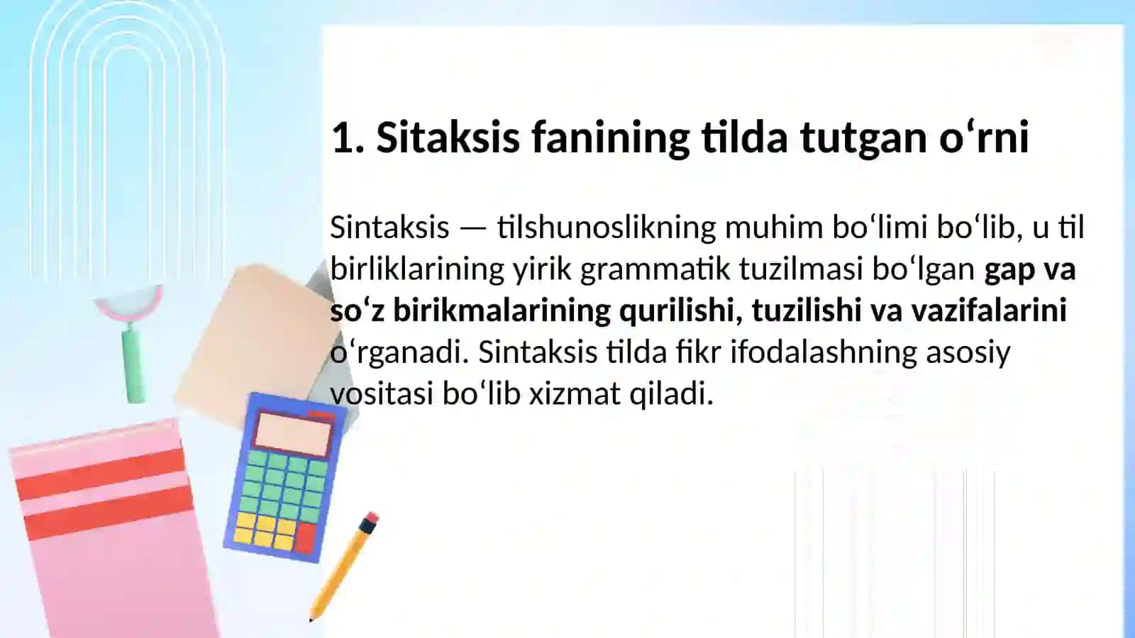 Sintaksispredmeti, sintaktikbirliklartarkibi 3
