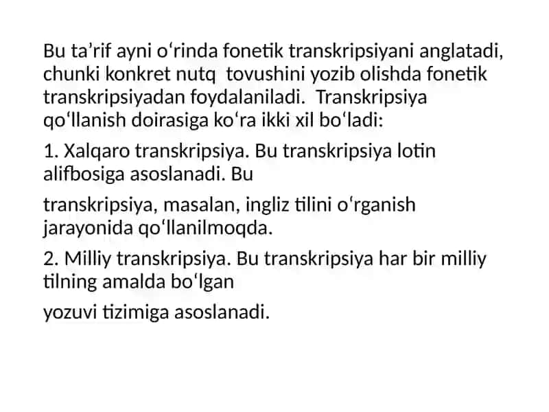 Transkripsiya va uning turlari ,ahamiyati 3