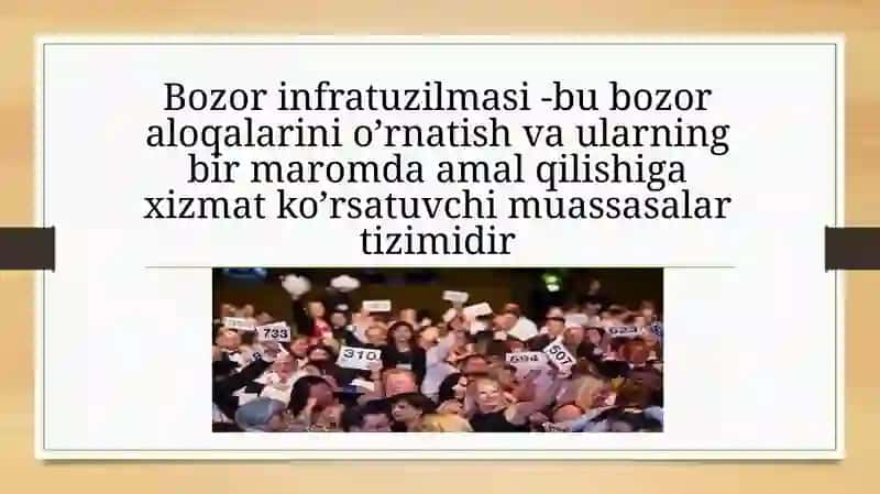 Bozor infratuzilmasi va uning asosiy unsurlari 3