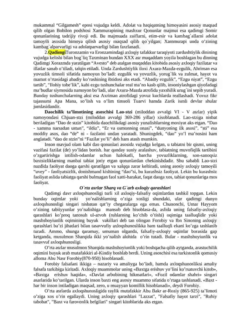 Axloq Falsafasi (Etika) 3