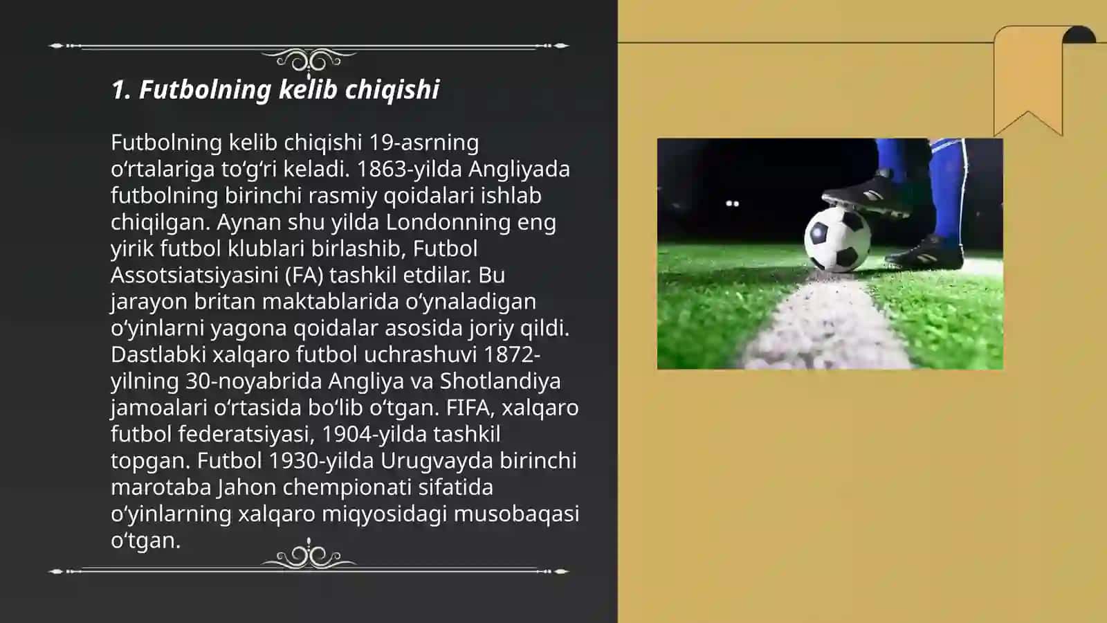 Futbol o‘yinlari haqida 3