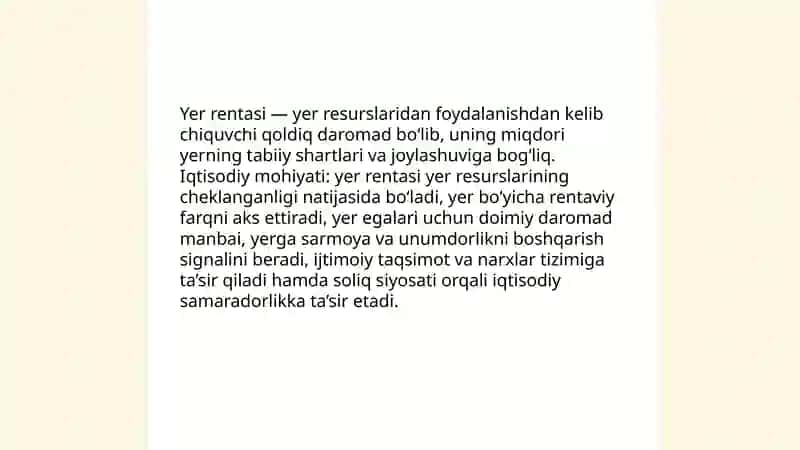Yer rentasi va uning turlari 3