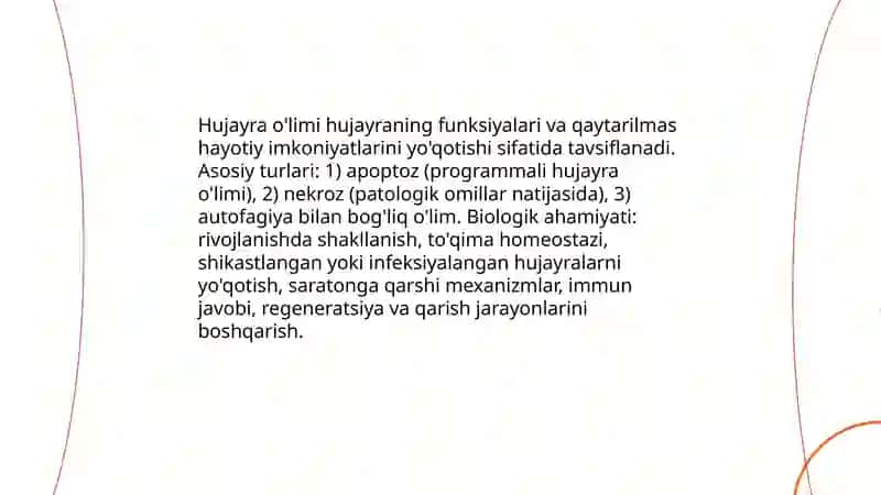 Hujayra õlimi haqida tushunchalar 3