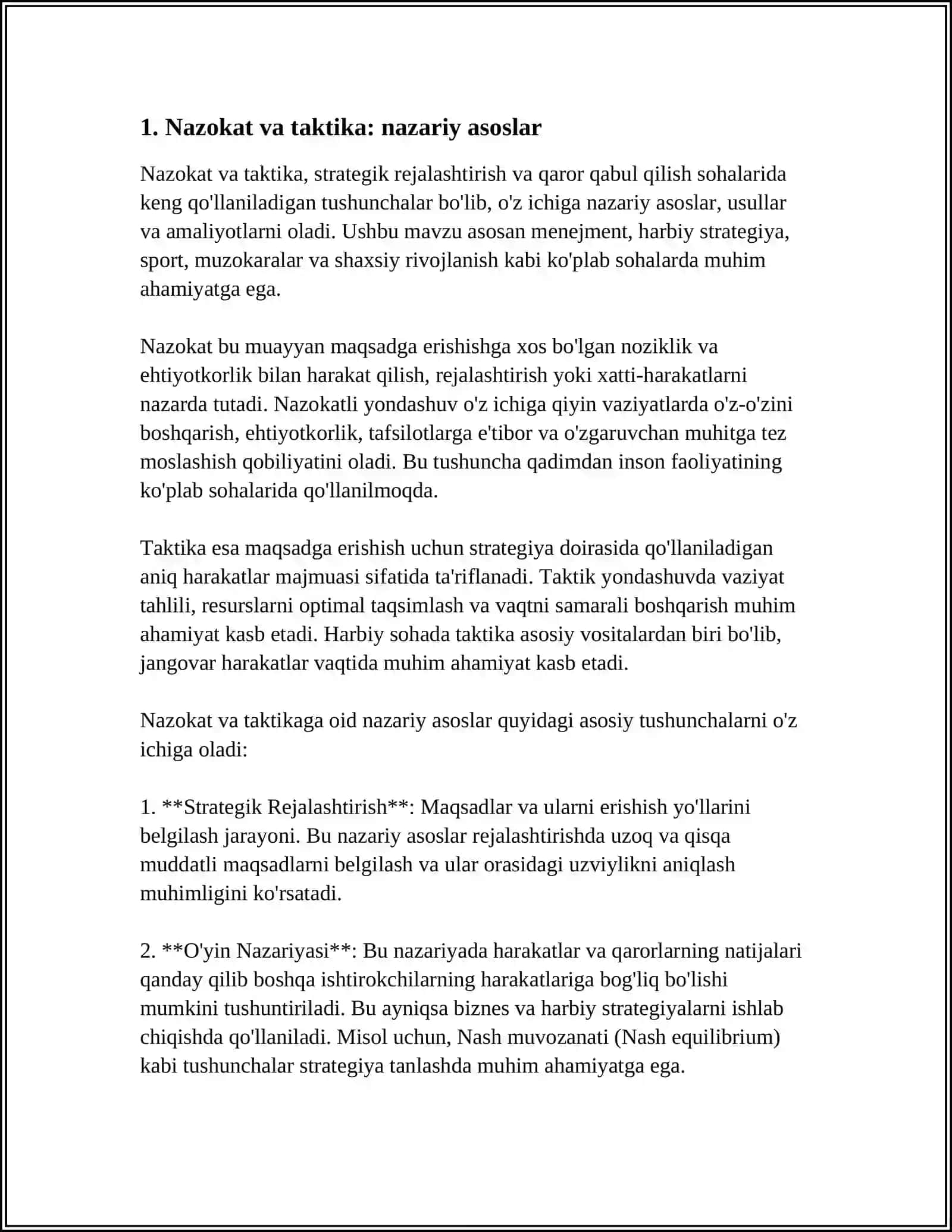 NAZOKAT VA TAKTIKA MUAMMOLARI 3