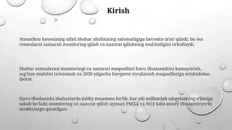 Shaharatmosferasining Monitoringi va Nazorati 3
