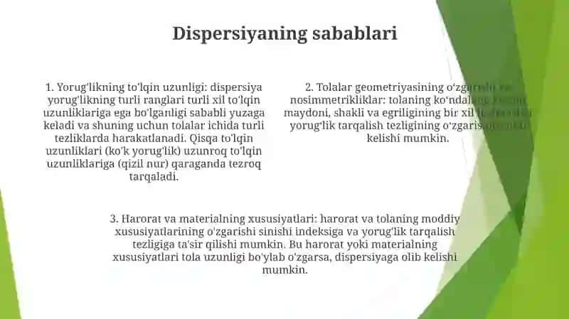 Yorug`Likning Dispersiyasi 3