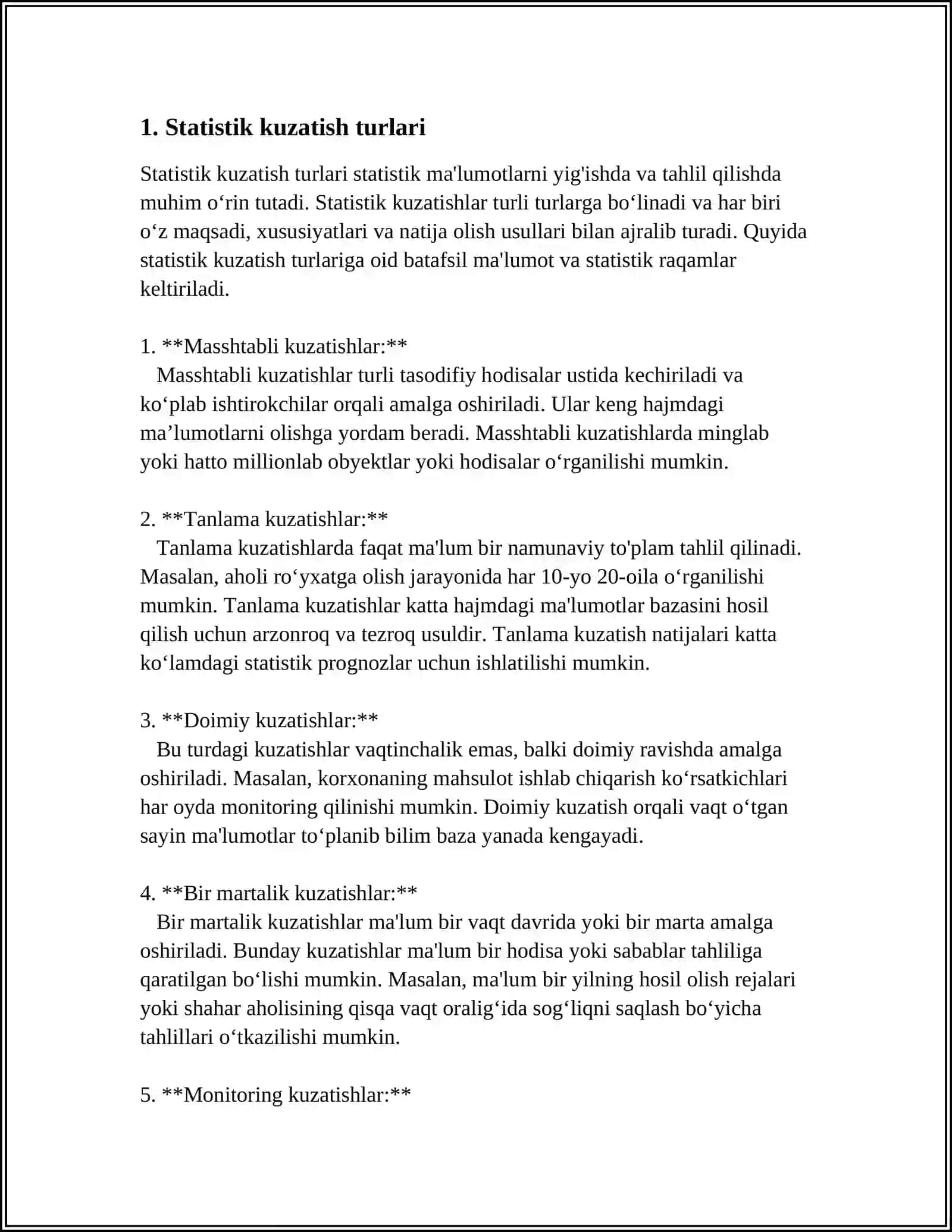STATISTIK KUZATISH 3
