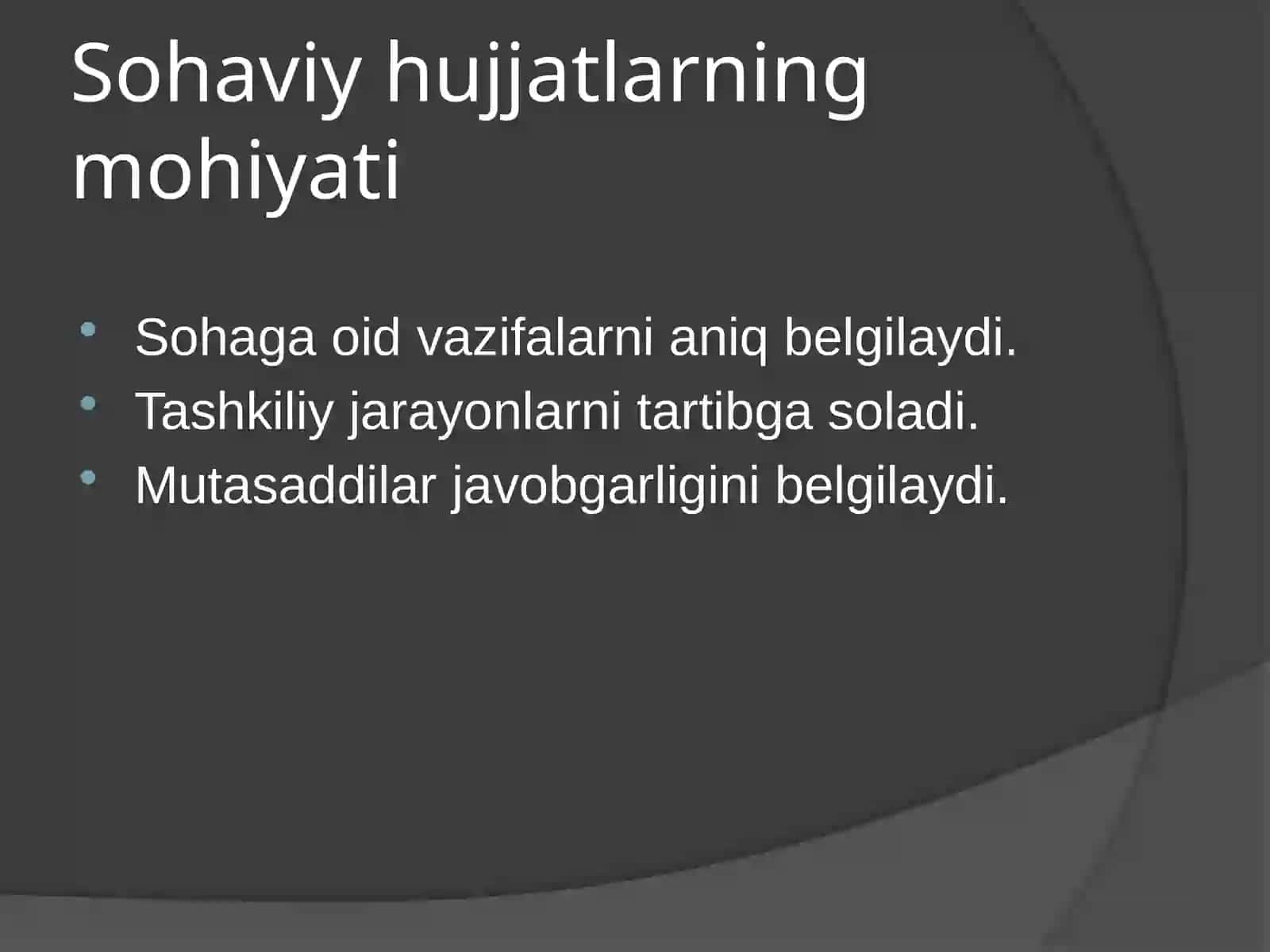 Sohaviy farmoyish hujjatlari 3