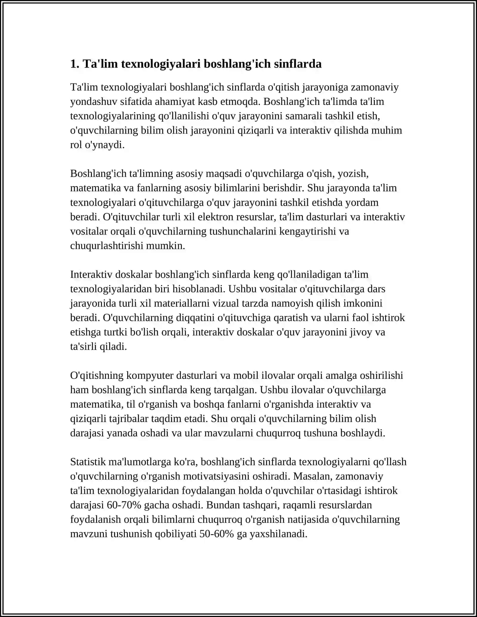 Ta'lim texnologiyalari boshlang'ich sinflarda 3