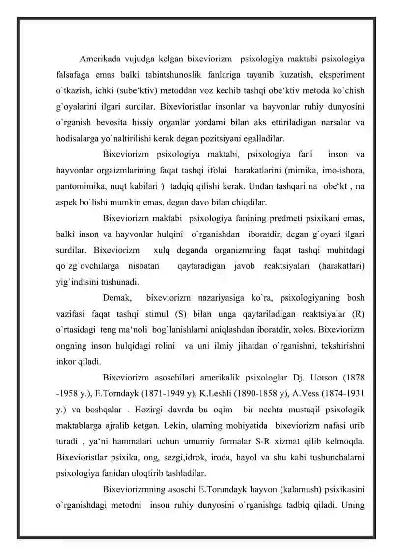 Psixologiya fanining tarmoqlari 3
