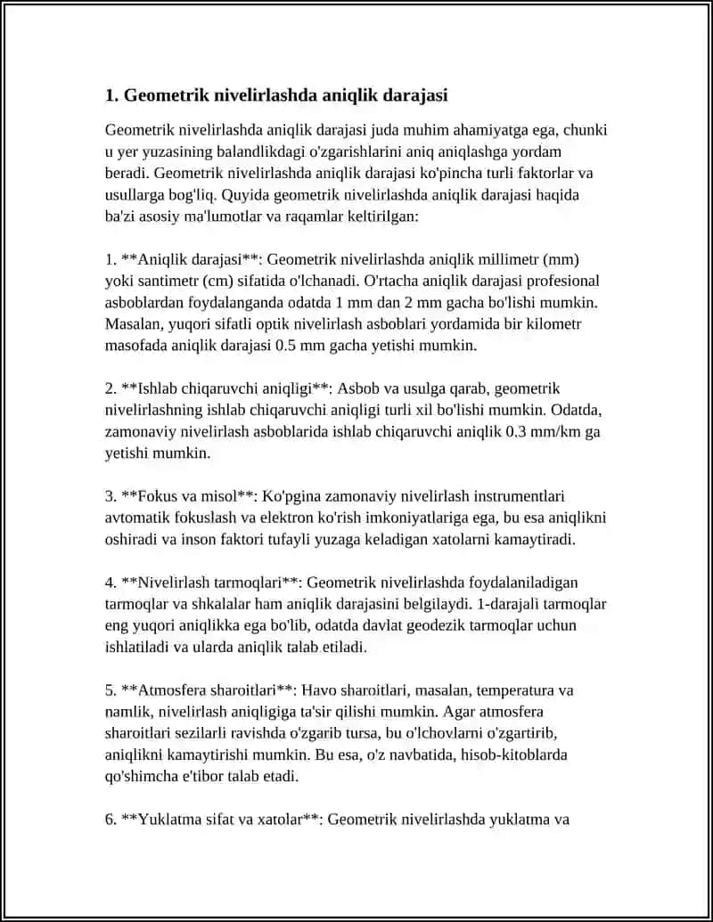 GEOMETRIK NIVELIRLASHDAGI XATOLIK 3