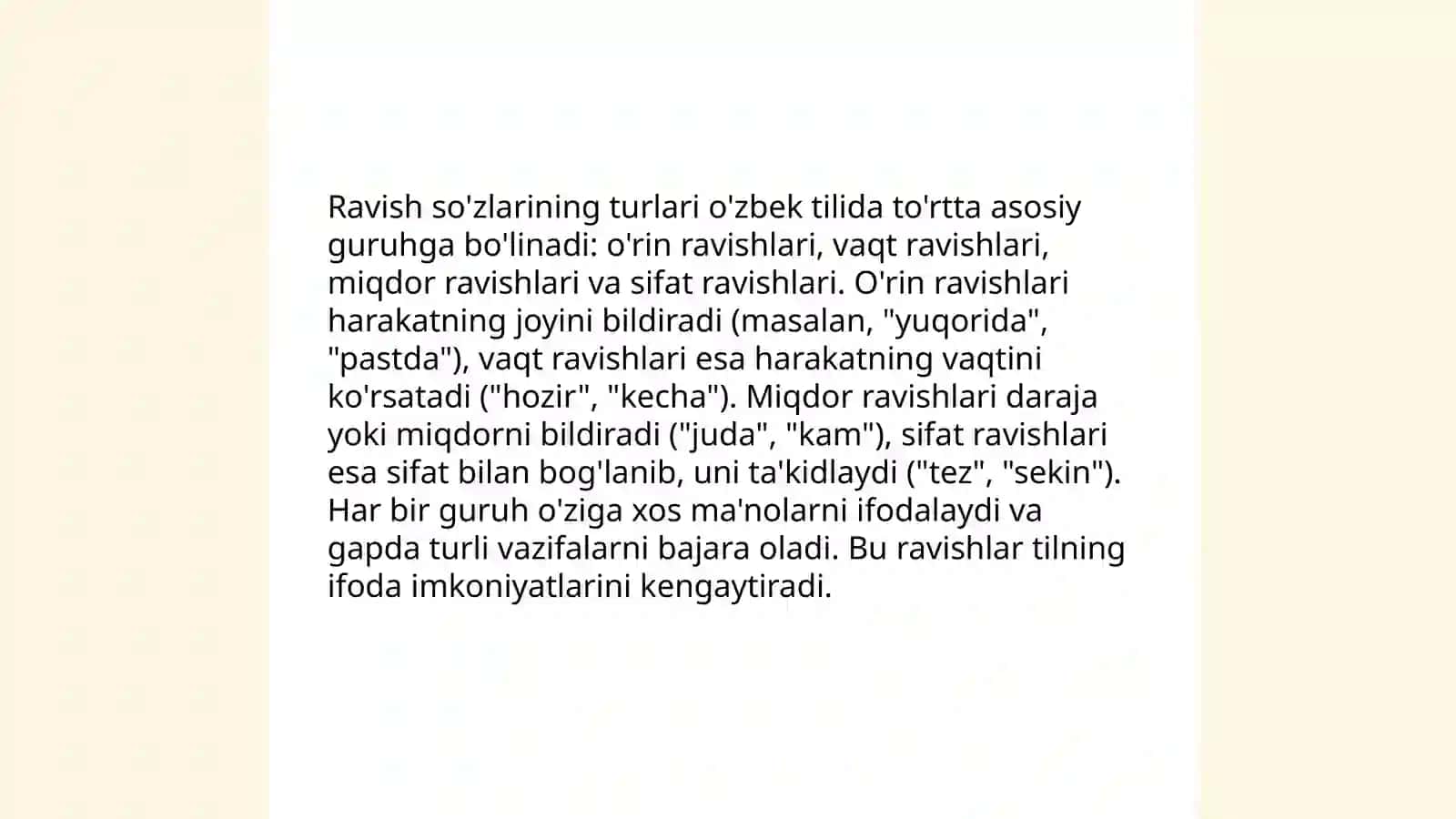 Ravish soʻz turkumi 3