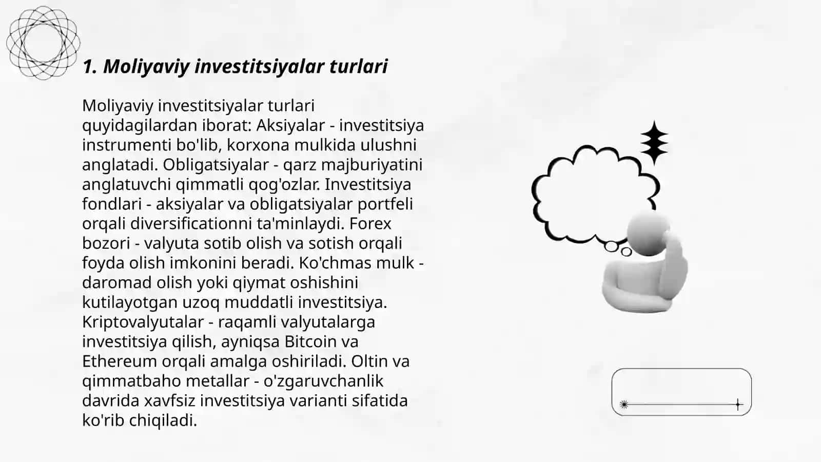 Moliyaviy investitsiyalar auditi 3