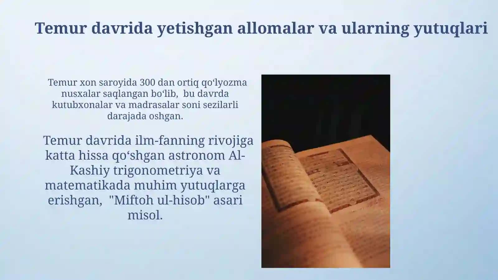 Amir Temur ôğitlarining tarbiyaviyahamiyati 3