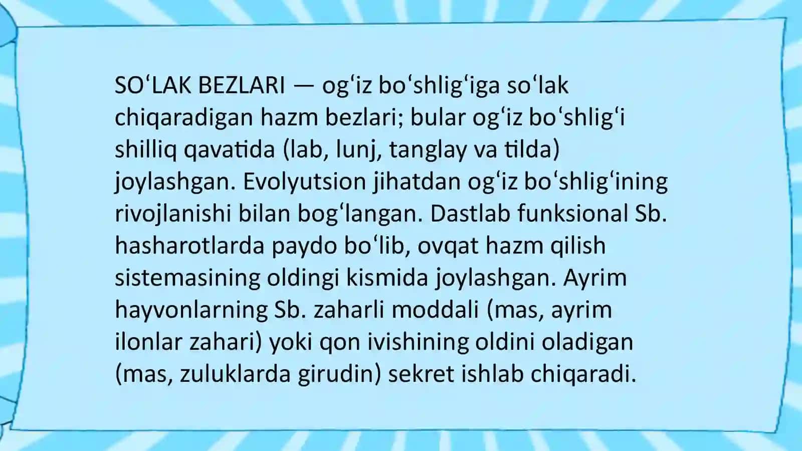 Soʻlak bezlari tarkibi 3