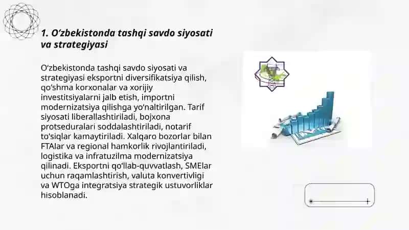 Oʼzbekistonda tashqi iqtisodiy faoliyat 3