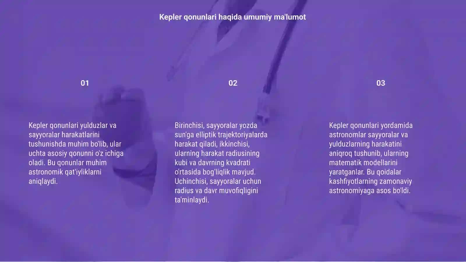 Kepler qonuni 3
