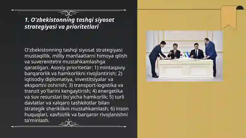 O'zbekistonda Halqaro munosabatlar 3